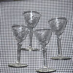 Libbey Rock Sharpe Embassy 3001 Liquor Cocktail Stem Set Of 4